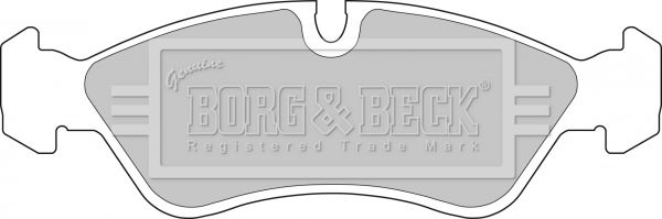 BORG & BECK Комплект тормозных колодок, дисковый тормоз BBP1423